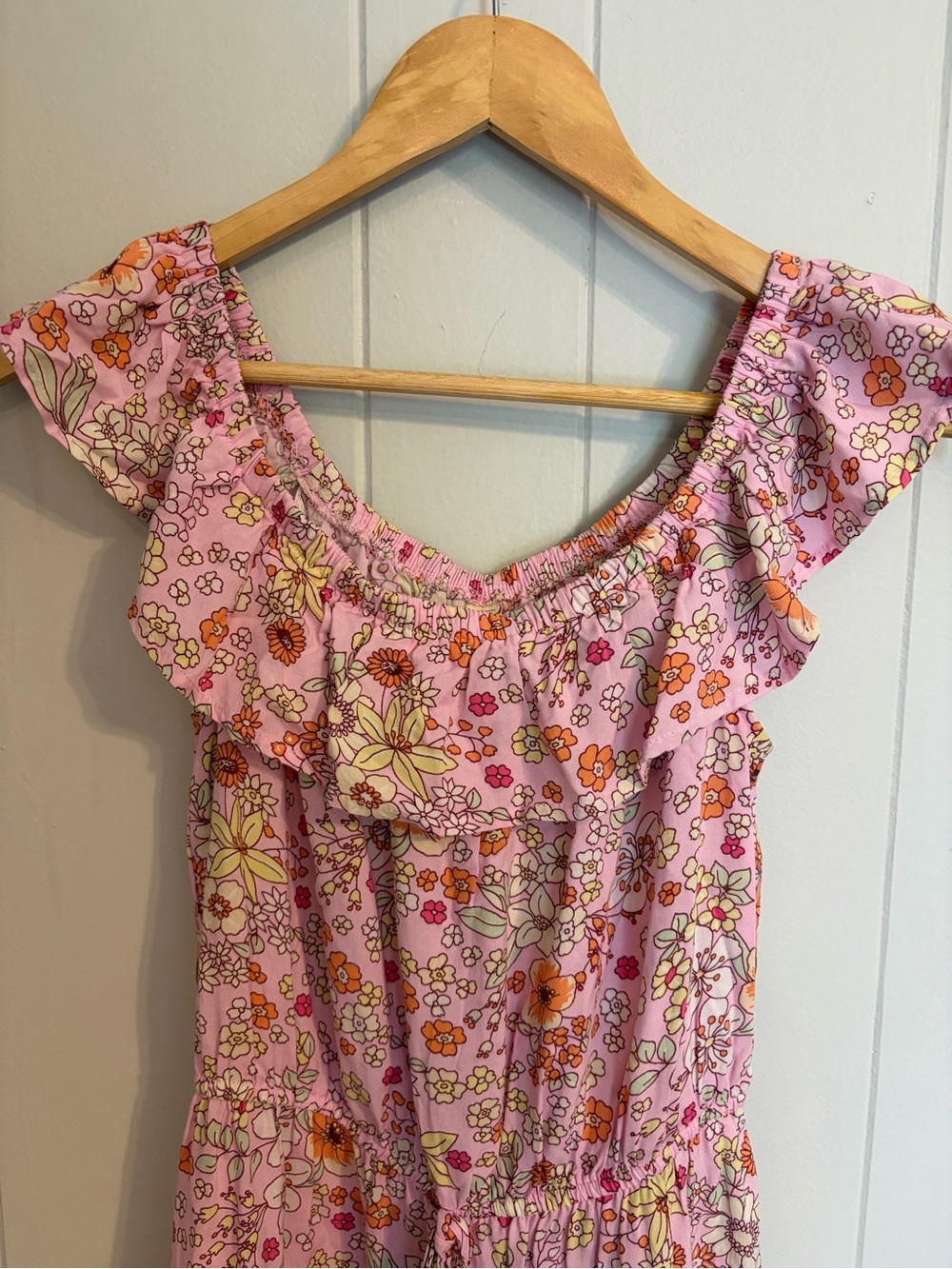 BeBop Pink Floral Ruffle Sundress - Picture 2 of 5